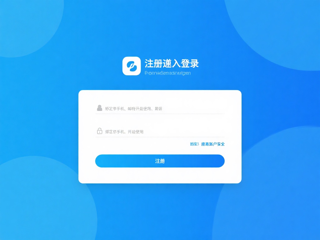 注册并登录
软件安装成功后，您需要完成账户注册，